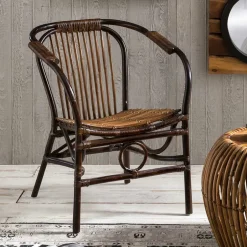 Wohnen Esszimmerstuhl Onesty aus Rattan