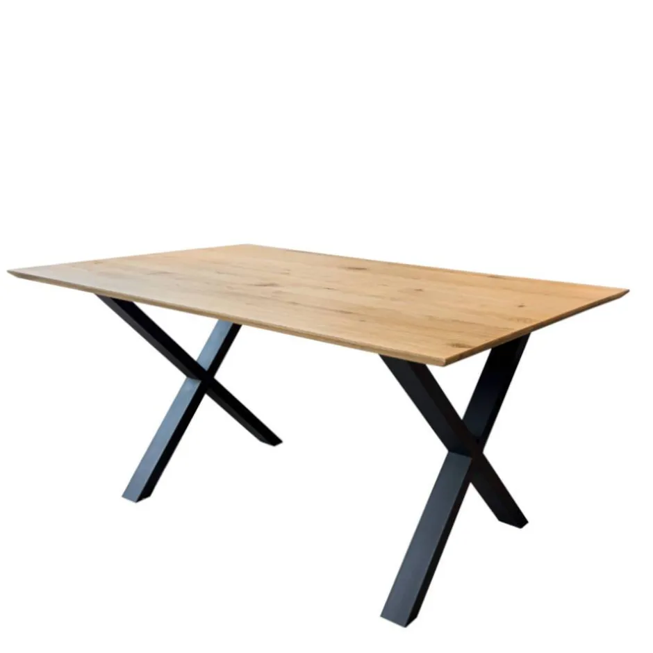 Esszimmertisch aus Wildeiche mit Schweizer Kante - Ashron^Wohnen Outlet