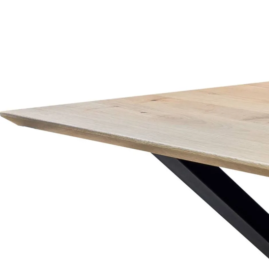 Esszimmertisch aus Wildeiche mit Schweizer Kante - Ashron^Wohnen Outlet