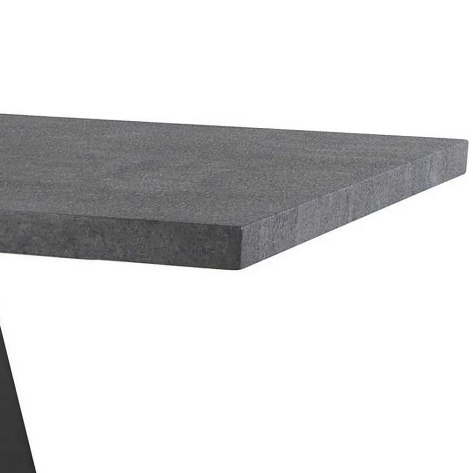 Wohnen Esszimmertisch in Betonoptik - Blackbeard