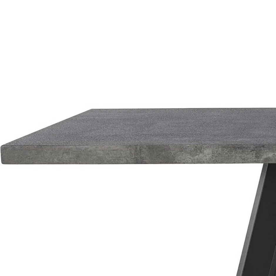 Wohnen Esszimmertisch in Betonoptik - Blackbeard