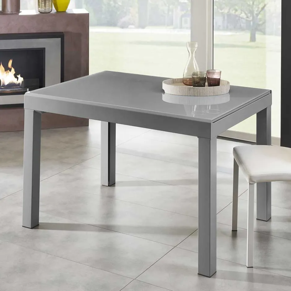 Esszimmertisch in Grau Florian ausziehbar von 120cm auf 350cm^Wohnen Best