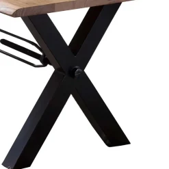 Esszimmertisch mit Live Edge Holzplatte Akazie - Cerado^Wohnen