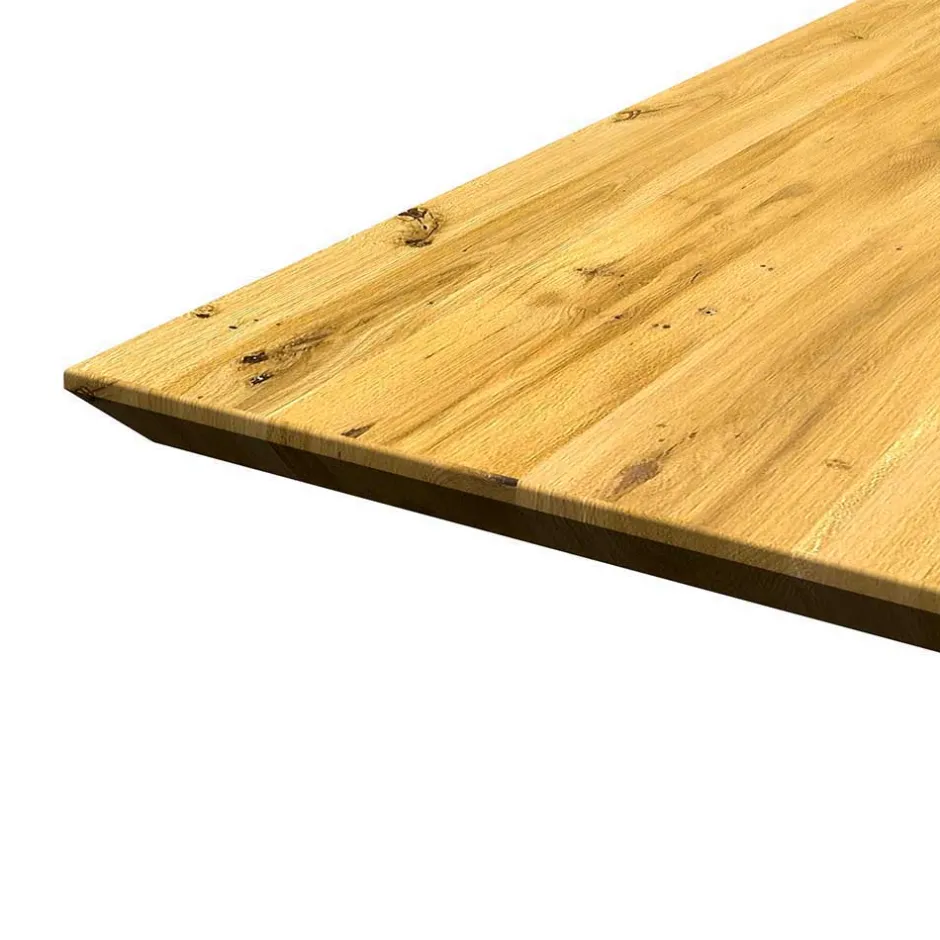 Esszimmertisch mit Schweizer Kante Eiche - Lash^Wohnen Best