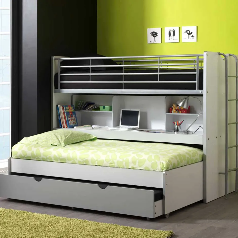 Etagenbett Boro in Weiß-Grau^Wohnen Online