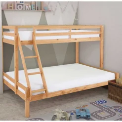 Kinder Wohnen Etagenbett mit breitem Bett unten aus Kiefer - Inverness