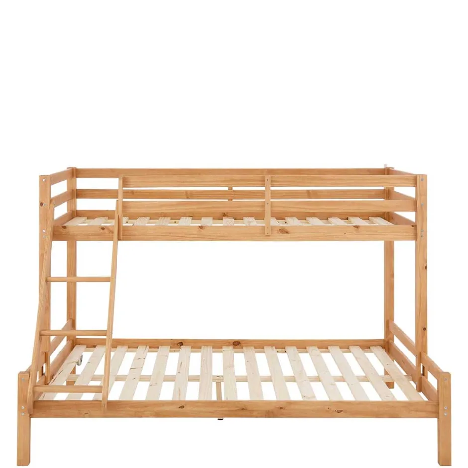 Kinder Wohnen Etagenbett mit breitem Bett unten aus Kiefer - Inverness