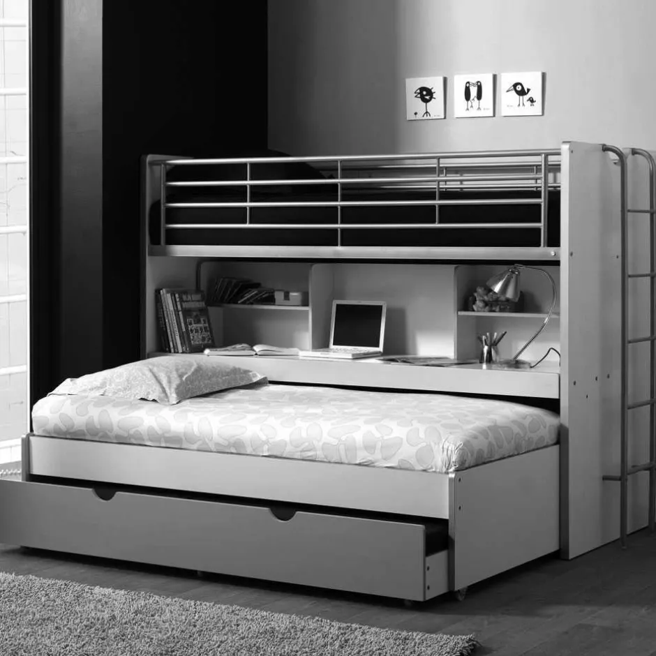 Etagenbett Musty in Blau-Weiß^Wohnen