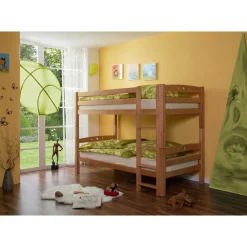 Kinder Wohnen Etagenbett Paddy in Buche Massivholz