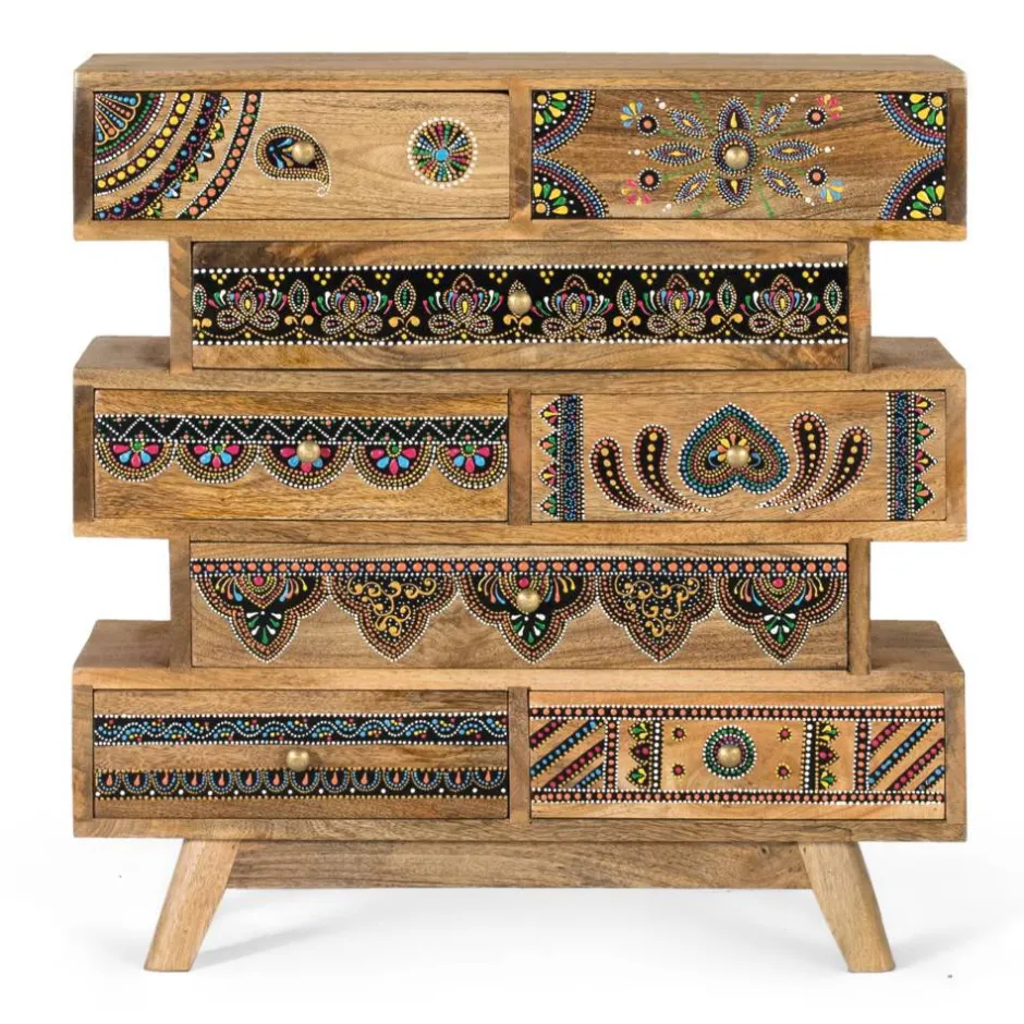 Ethno Style Design-Kommode handbemalt - Azua^Wohnen Best