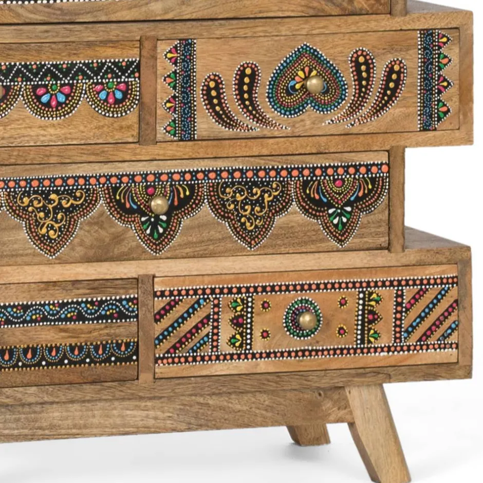 Ethno Style Design-Kommode handbemalt - Azua^Wohnen Best