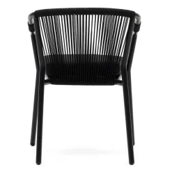 Wohnen Extravagante Gartenstühle in Schwarz - Onna (4er Set)