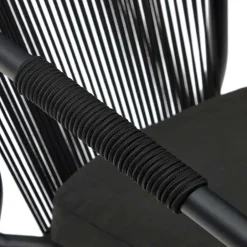 Wohnen Extravagante Gartenstühle in Schwarz - Onna (4er Set)