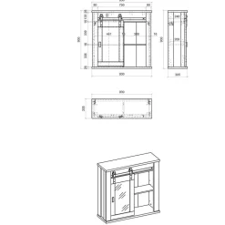 Wohnen Extravagante Küchenmöbel inklusive Theke - Eture (sechsteilig)