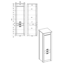 Wohnen Extravagante Küchenmöbel inklusive Theke - Eture (sechsteilig)