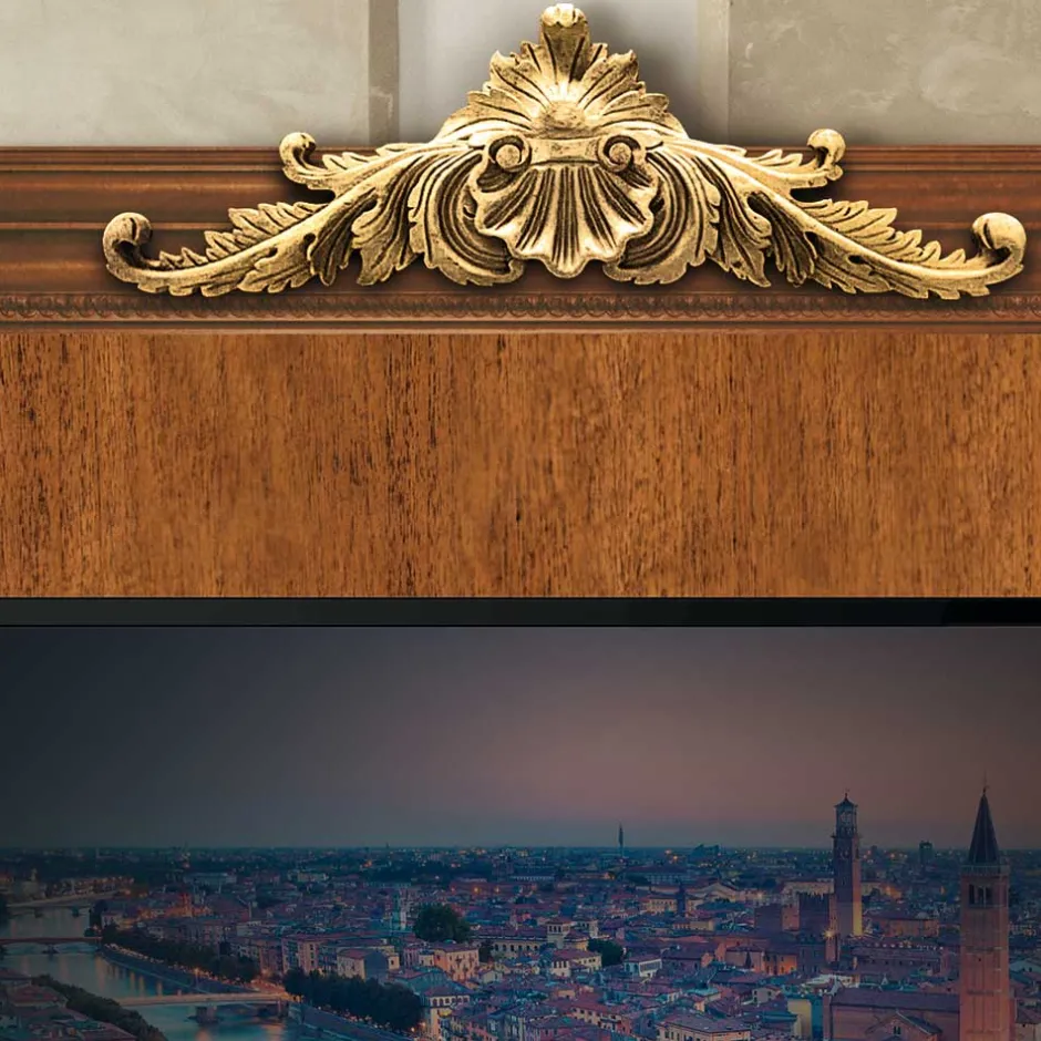 Wohnen Extravagante TV Anbauwand Möbelset - Carlenna (vierteilig)