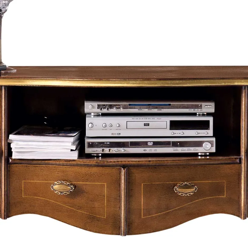 Wohnen Extravagante TV Anbauwand Möbelset - Carlenna (vierteilig)