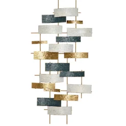 Extravagante Wanddekoration in Blau Creme Gold - Epos^Wohnen Best