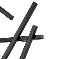 Wohnen Extravagante Wandgarderobe in Schwarz - Volkma