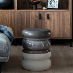 Extravaganter Beistelltisch aus glasierter Keramik - Fifora^Wohnen New