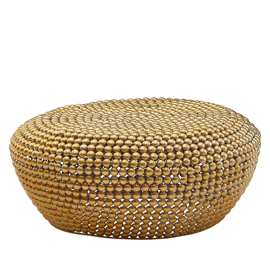 Extravaganter Couchtisch in Gold aus Alu - Westerland^Wohnen Sale