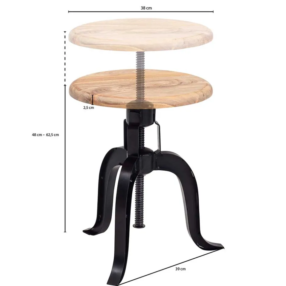 Wohnen Factory Design Hocker höhenverstellbar - Vastoy