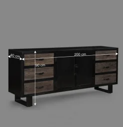 Factory Sideboard mit sechs Schubladen - Vebugran^Wohnen Sale