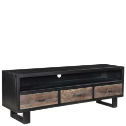 Wohnen Factory TV Board mit drei Schubladen & Fach - Vebugran