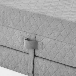 Faltmatratze Polsterhocker in Grau Stoff - Samba^Wohnen Best