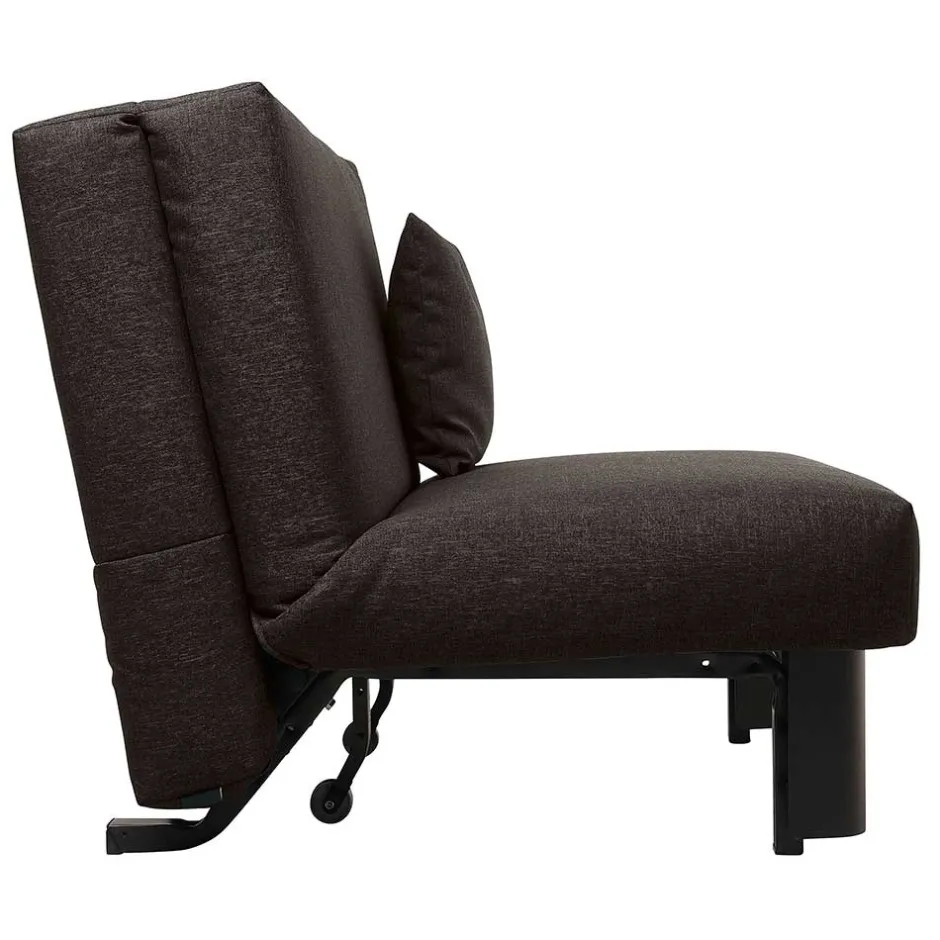 Wohnen Faltsofa in Dunkelbraun Stoff - Satorinu