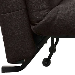 Wohnen Faltsofa in Dunkelbraun Stoff - Satorinu