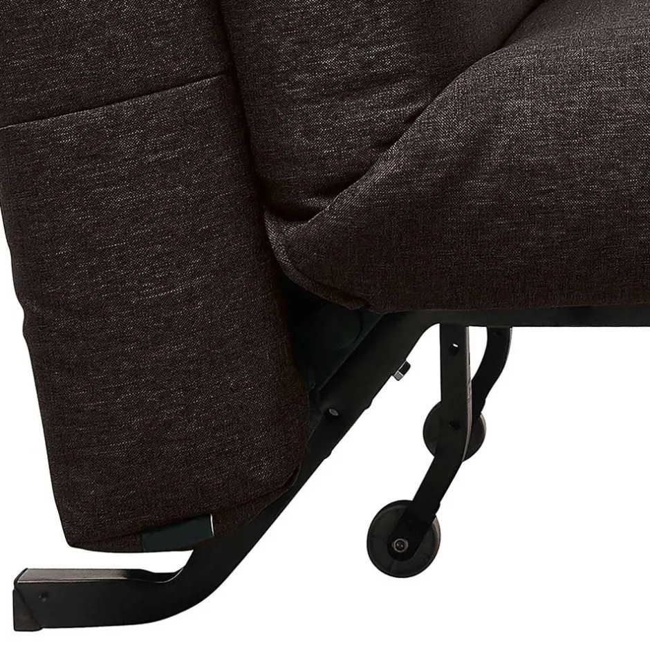 Wohnen Faltsofa in Dunkelbraun Stoff - Satorinu