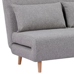 Wohnen Faltsofa in Grau und Birke - Lucas