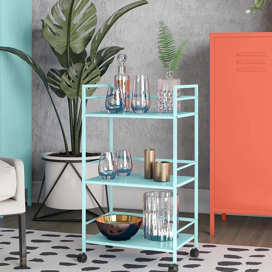 Farbenfroher Servierwagen in Mint Grün - Snytato^Wohnen Best