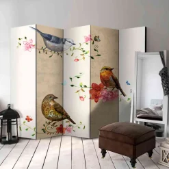 Kinder Wohnen Farbig bedruckter Paravent Nostalgie - Cazatan