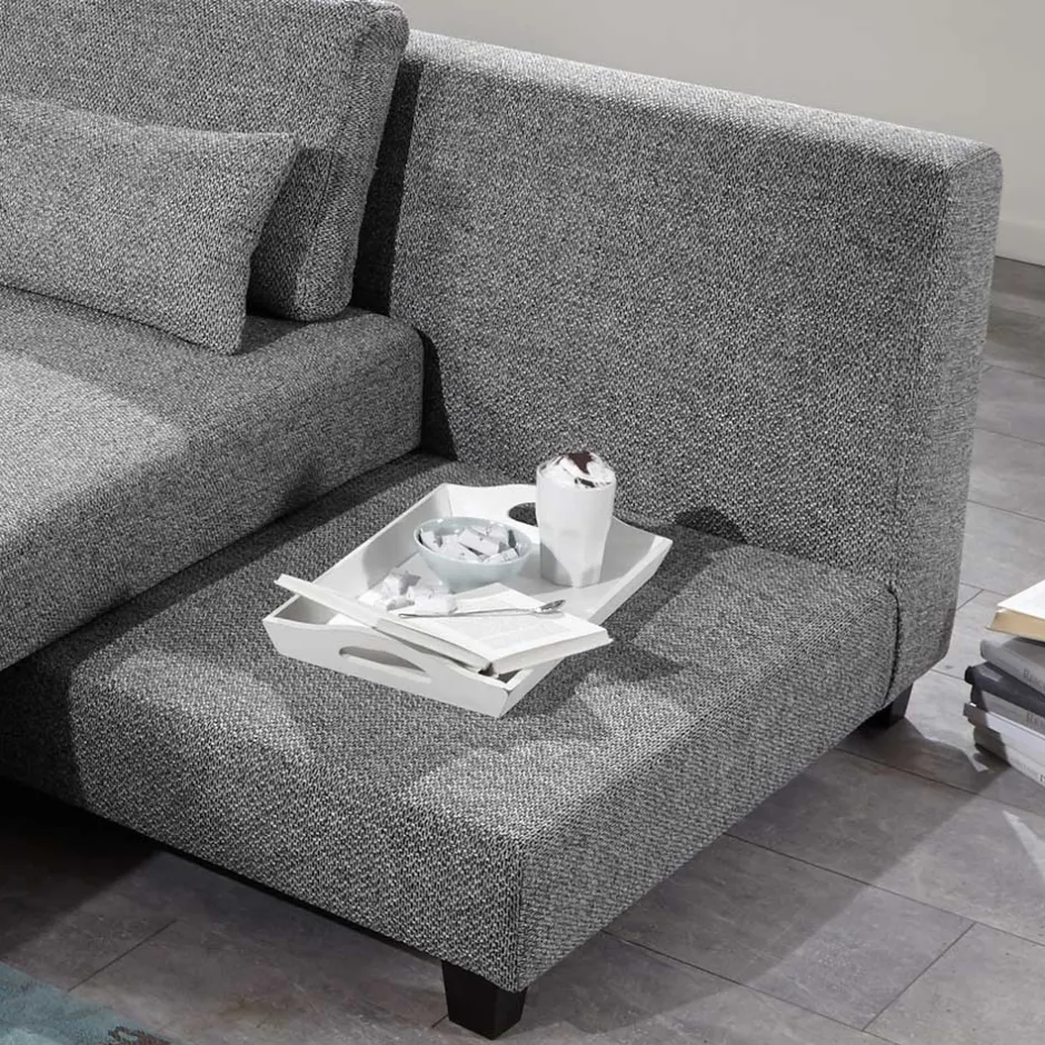 Wohnen Federkern Eckcouch mit Schlaffunktion - Roseanna