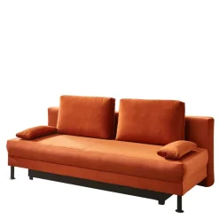 Federkern Klappsofa in Kupfer Velours - Sharkas^Wohnen Clearance
