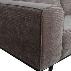 Wohnen Federkern Polsterecke in Taupe Strukturstoff - Wishes