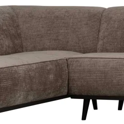 Wohnen Federkern Polsterecke in Taupe Strukturstoff - Wishes