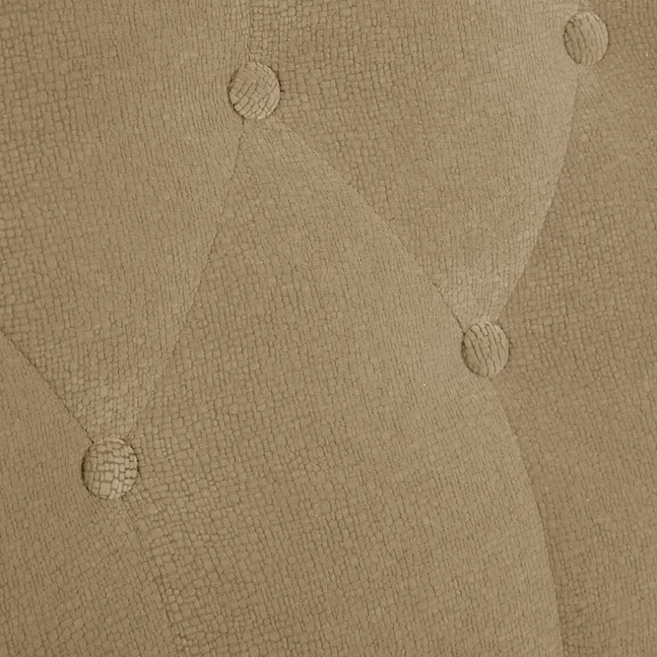 Wohnen Federkern Schlafsofa aus Flockstoff in Beige - Mabu