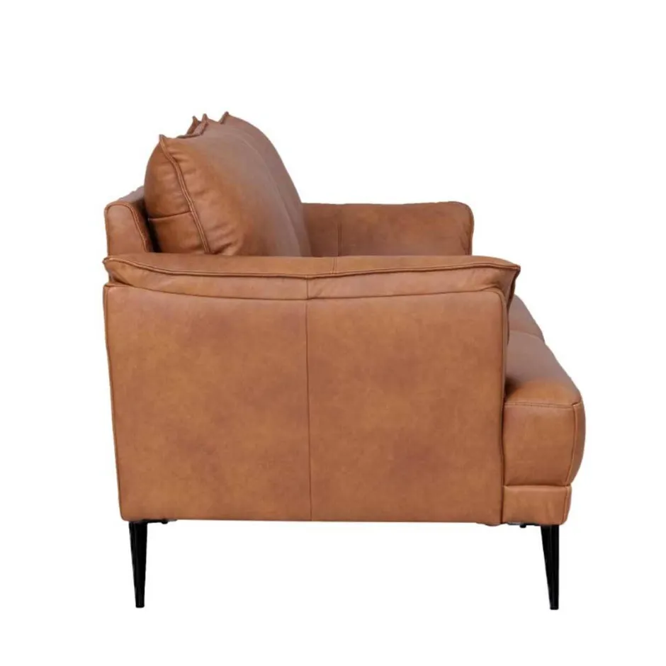 Wohnen Federkern Wohnzimmersofa aus Echtleder - Zierra