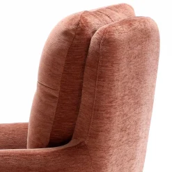 Wohnen Federkern-Armlehnenstuhl in Kupfer Rotbraun - Coriga (2er Set)