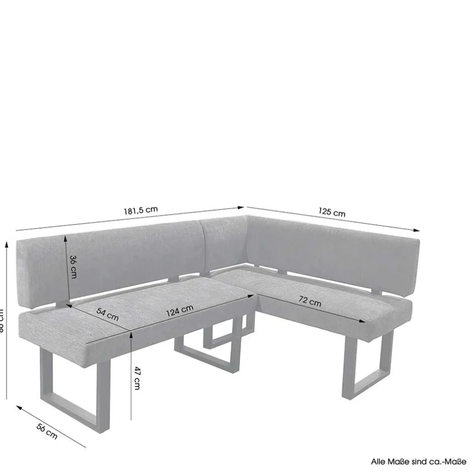 Federkern-Eckbank für moderne Esszimmer - Gulica^Wohnen Outlet