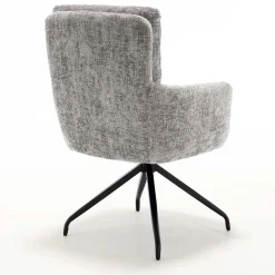 Wohnen Federkern-Tischsessel in Grau - Kumin (2er Set)