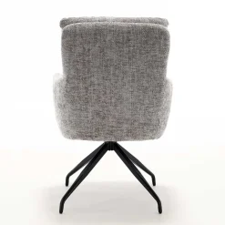 Wohnen Federkern-Tischsessel in Grau - Kumin (2er Set)