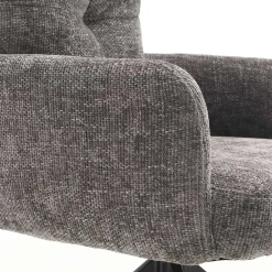 Wohnen Federkern-Tischsessel in Grau - Kumin (2er Set)