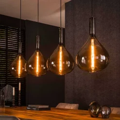 4-flammige Hängelampe mit Tropfen Form Schirmen - United^Wohnen Discount