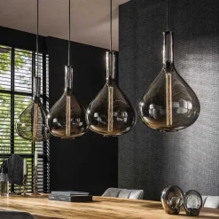 4-flammige Hängelampe mit Tropfen Form Schirmen - United^Wohnen Discount