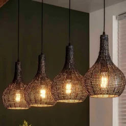 4-flammige Pendelleuchte fürs Esszimmer - Denada^Wohnen Clearance