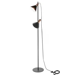 2-flammige Stehleuchte in Schwarz & Messing - Easy^Wohnen Outlet